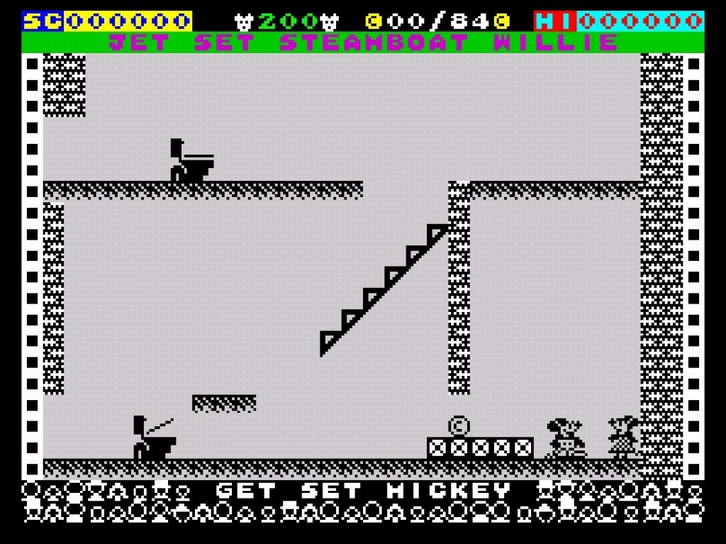 screenshot of a 2d platforming game showing mickey mouse
