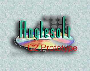 a cd-rom and 3d text saying Anglesoft C2 Prototype