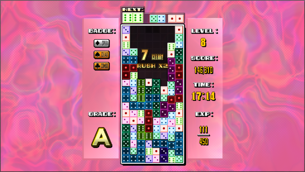 stacks of dominos with text describing a combo