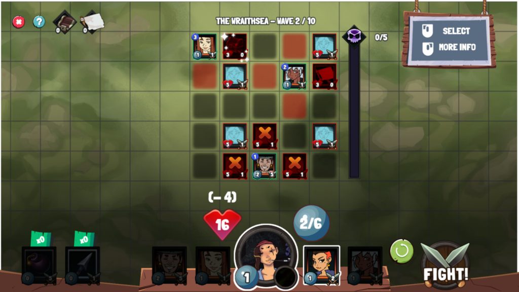 images of pirates on a 5x5 grid
