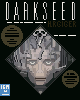 pixel art of the darkseed box art, showing a cybernetic like face staring at you
