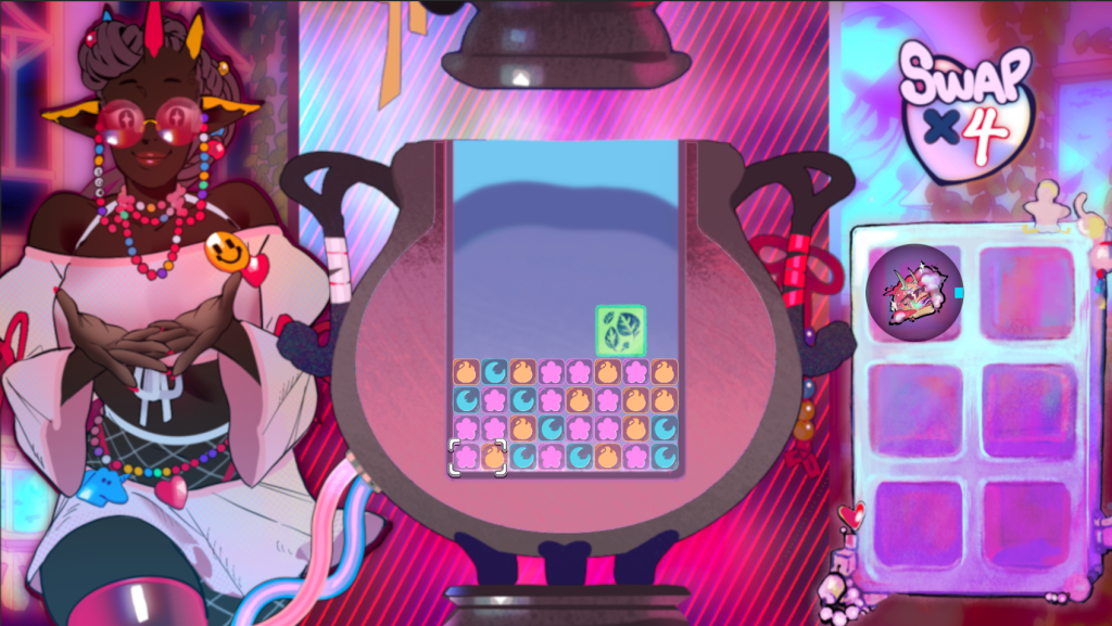imagine of blocks falling into a cauldron