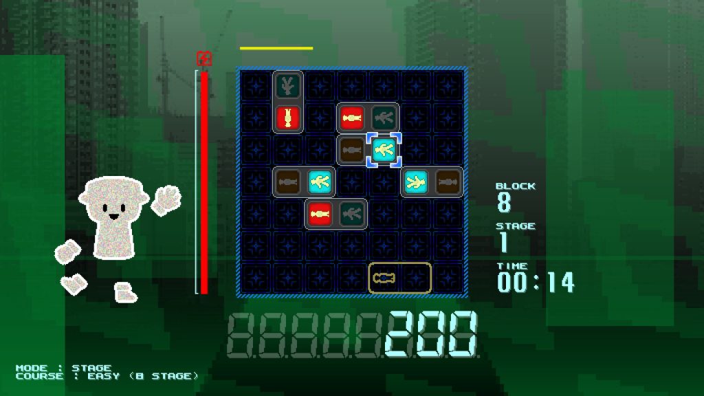 a screen filled with blocks that look like pedestrian lights