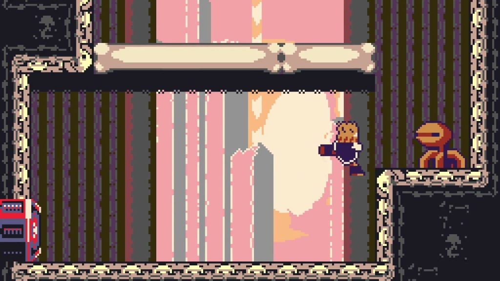 a guy about to kick a robot