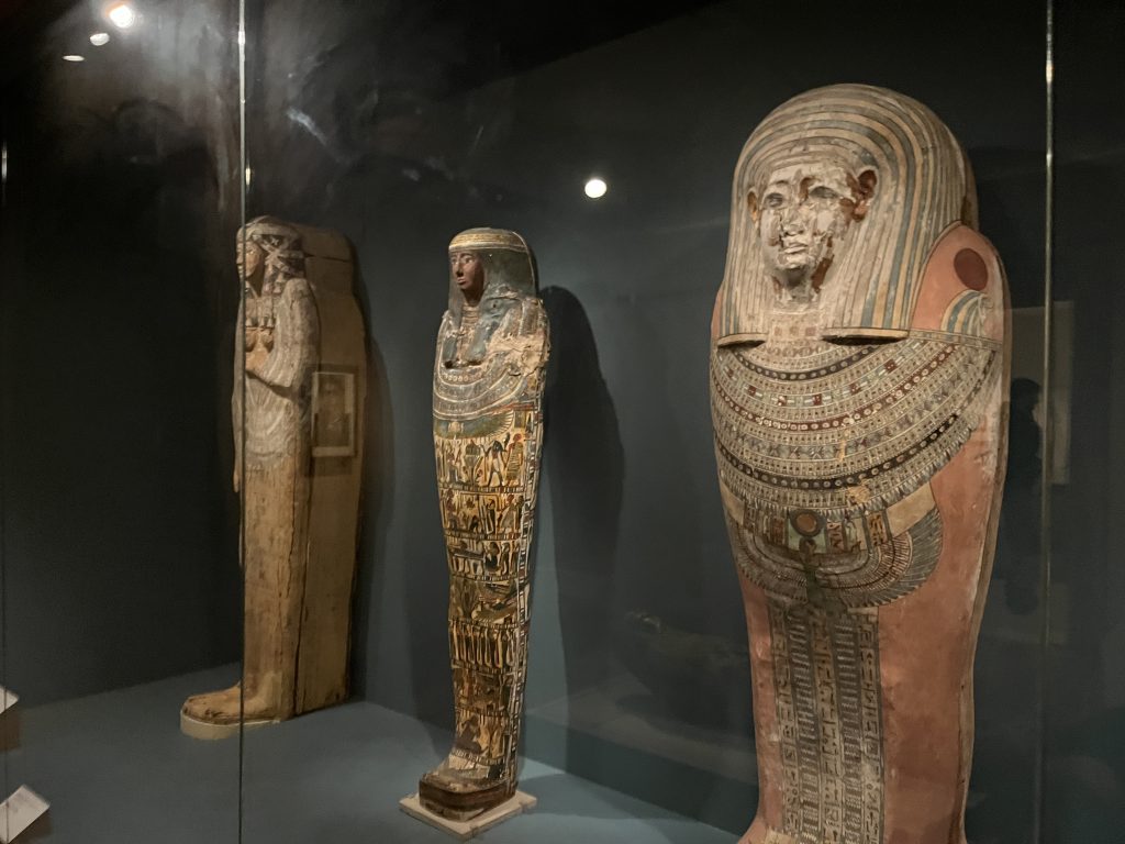 three sarcophagi