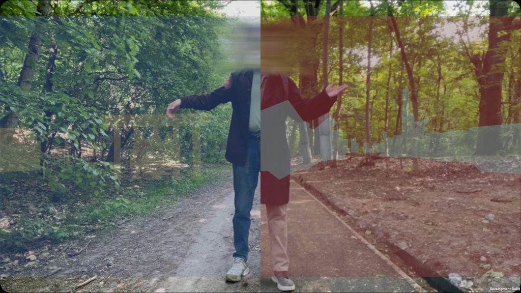 collage of photos of someone on a trail